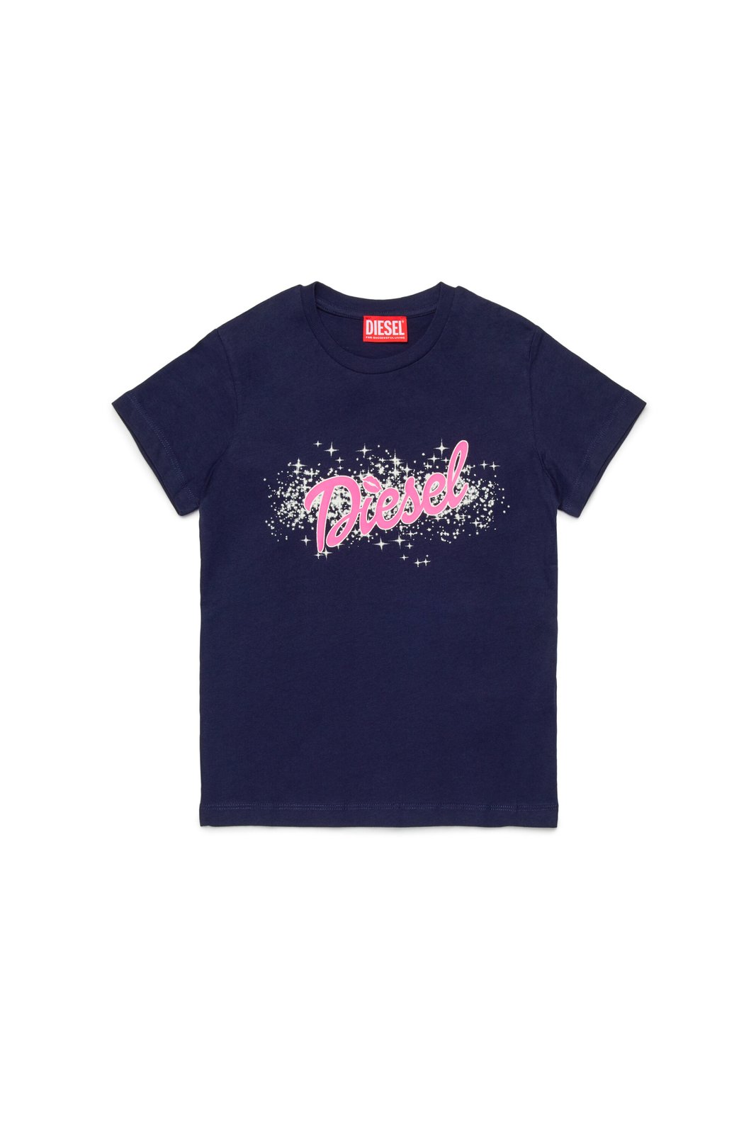 Diesel Kids Logo Printed Crewneck T-Shirt