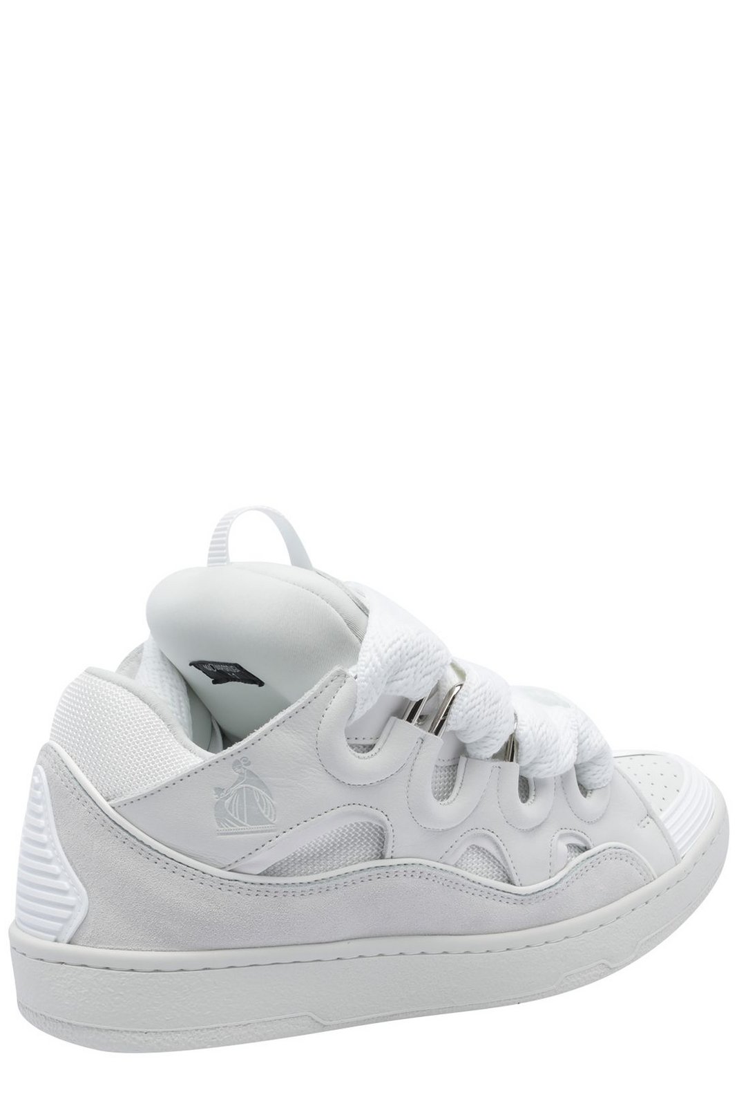 Lanvin Curb Round Toe Lace-Up Sneakers