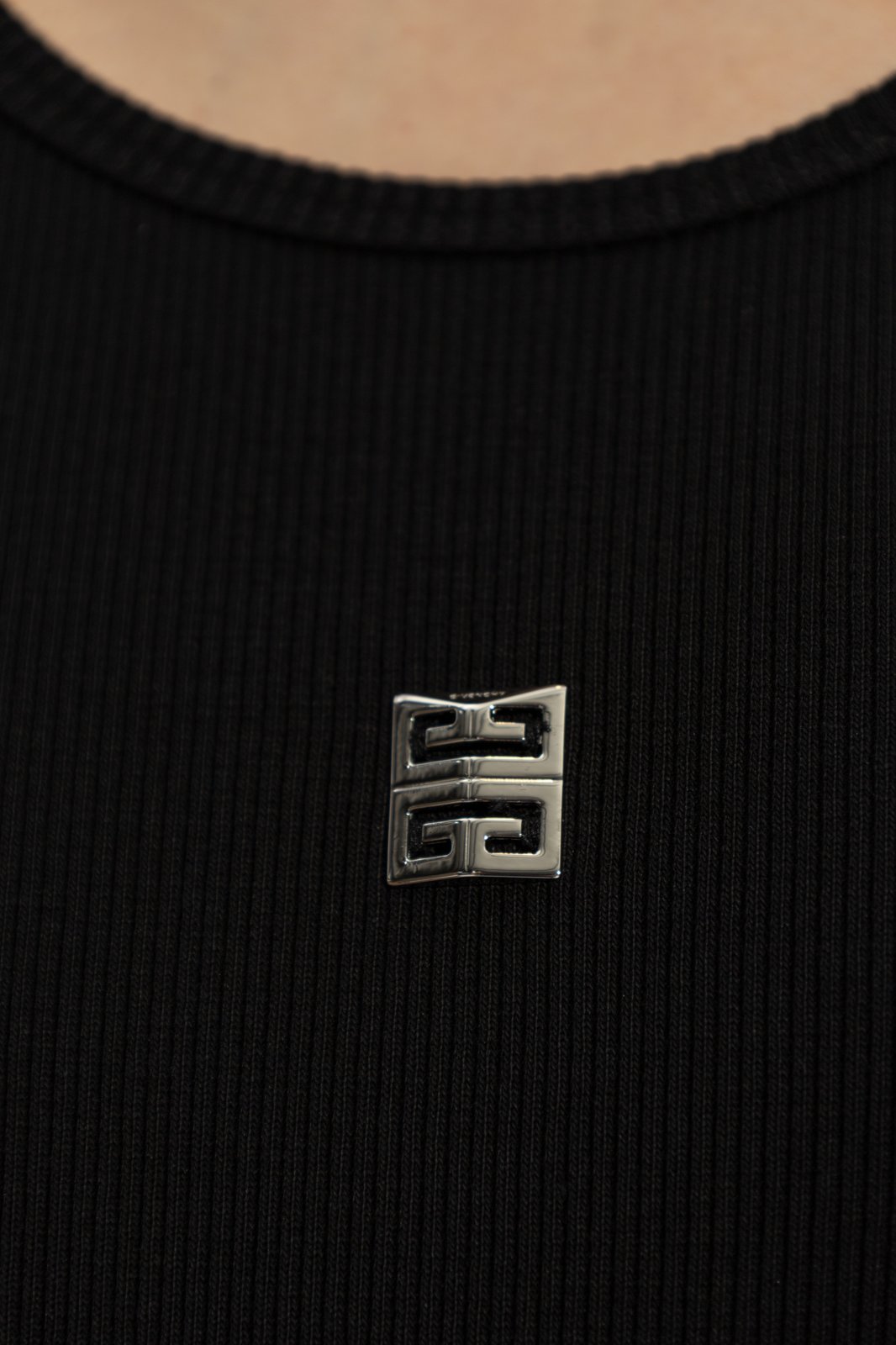 Givenchy 4G Plaque Ribbed-Knit Tank Dress