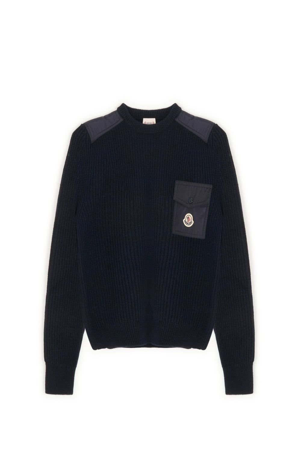 Moncler Enfant Logo Patch Crewneck Jumper