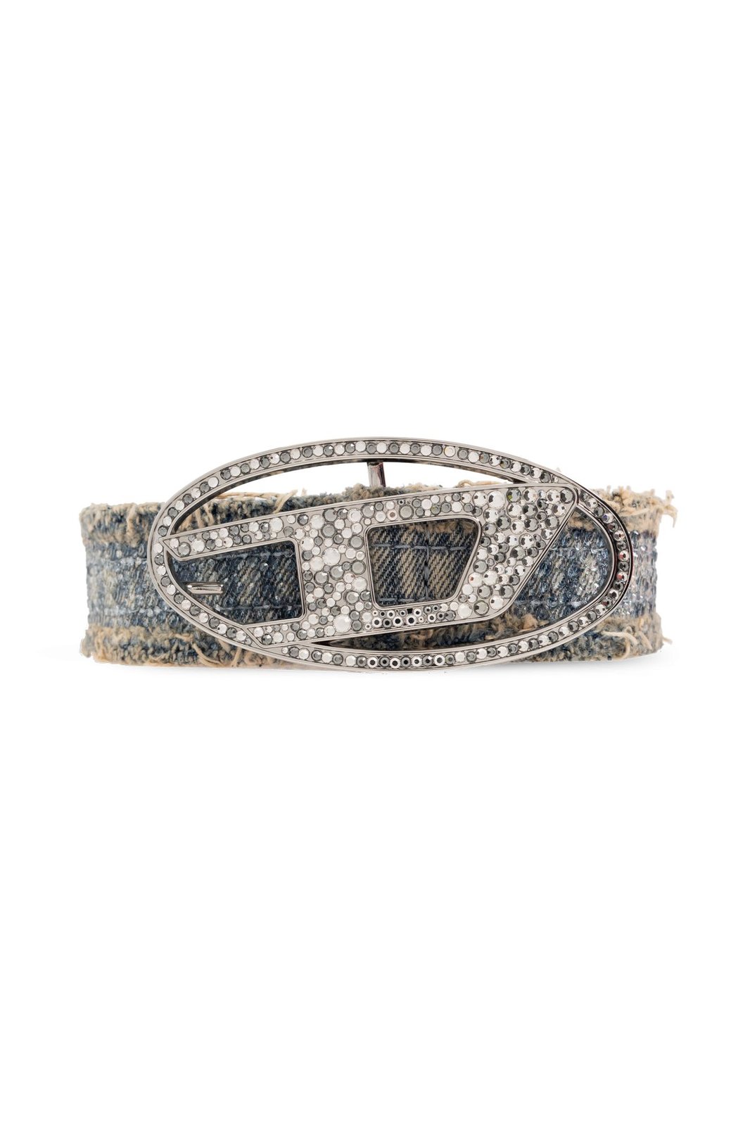 Diesel B-1DR Embellished Raw-Cut Buckle Belt