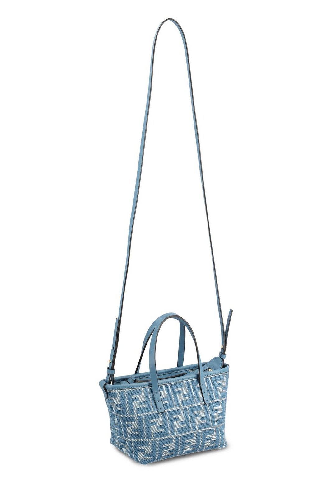 Fendi Roll FF Jacquard Mini Tote Bag