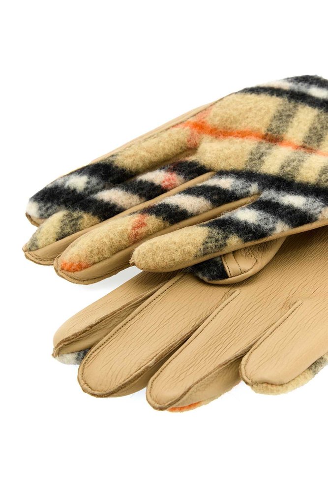 手袋 Burberry GLOVES (8100410 B9368) Burberry Check Pattern Full-Fingers Gloves – Cettire