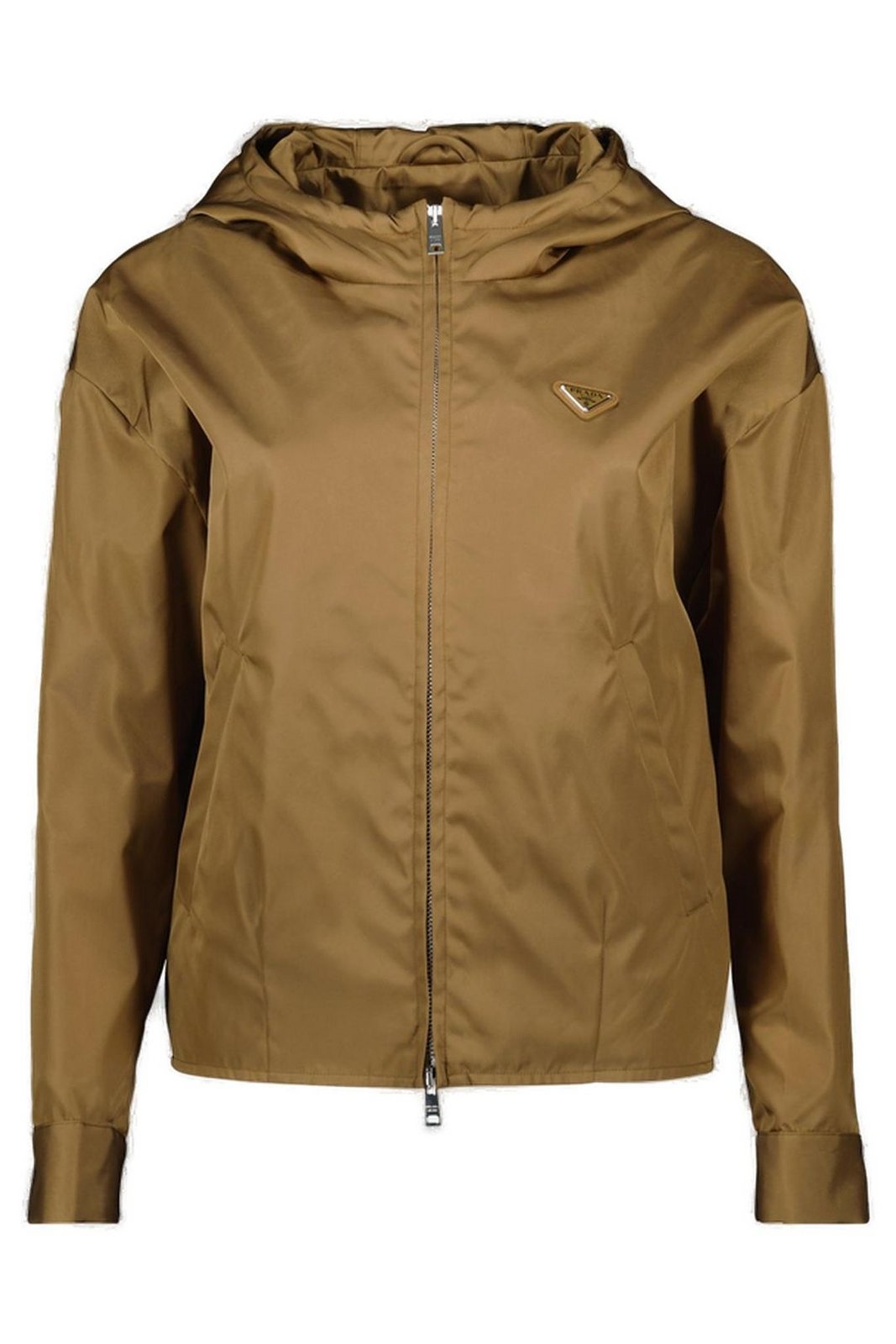Prada Triangle-Logo Zipped Jacket