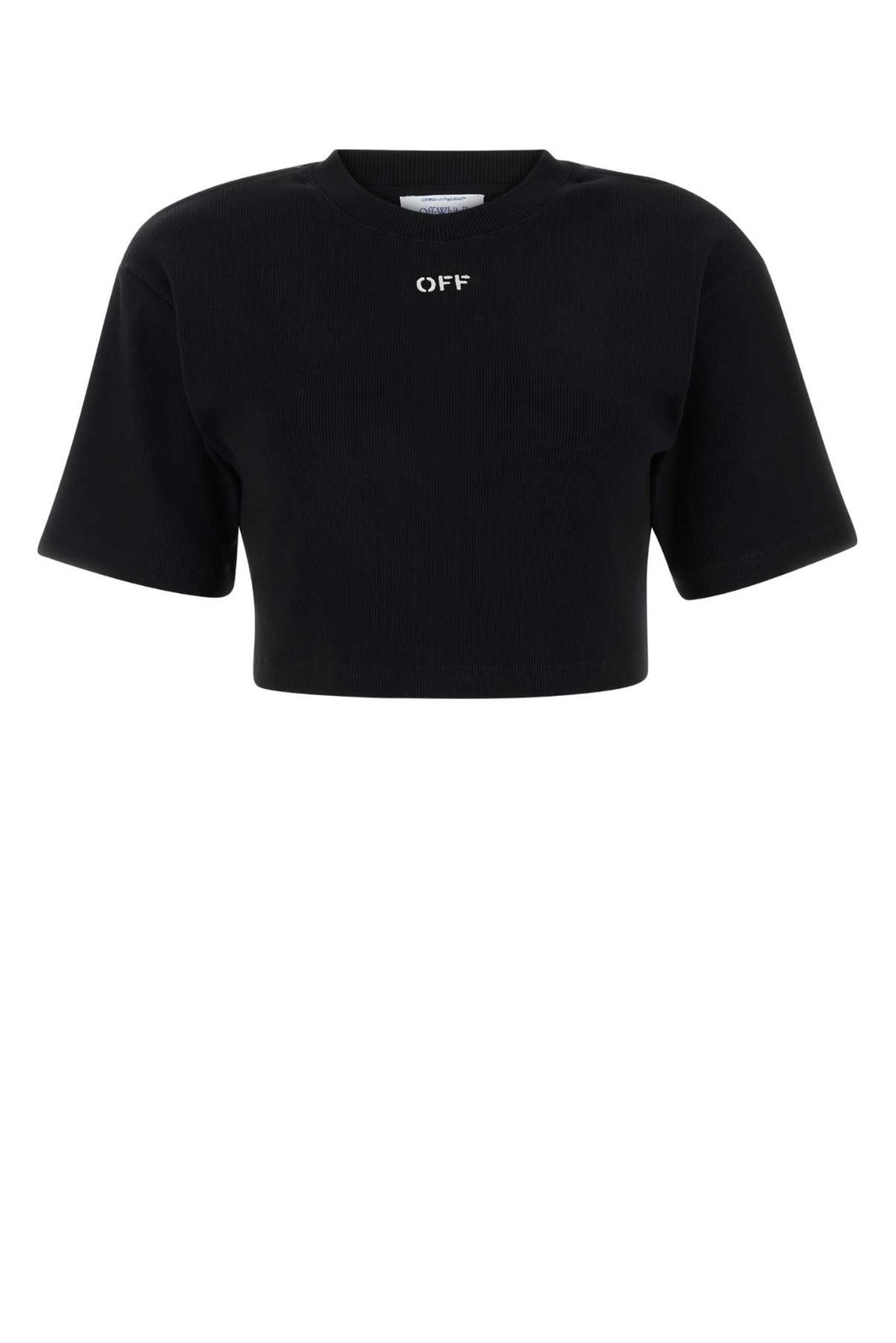 Off-White Off-Stamp Crewneck Cropped T-Shirt