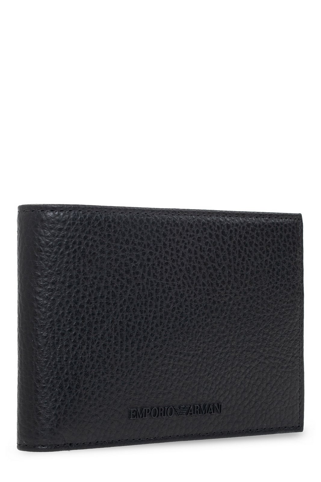 Emporio Armani Logo Lettering Bi-Fold Wallet And Keyring Set