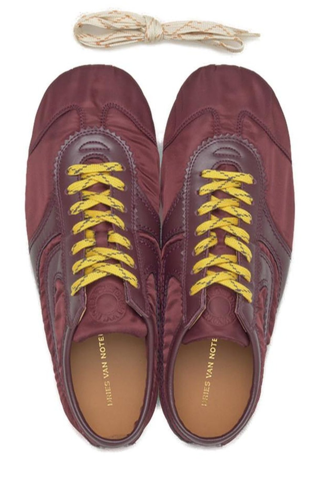 Dries Van Noten Round Toe Lace-Up Sneakers