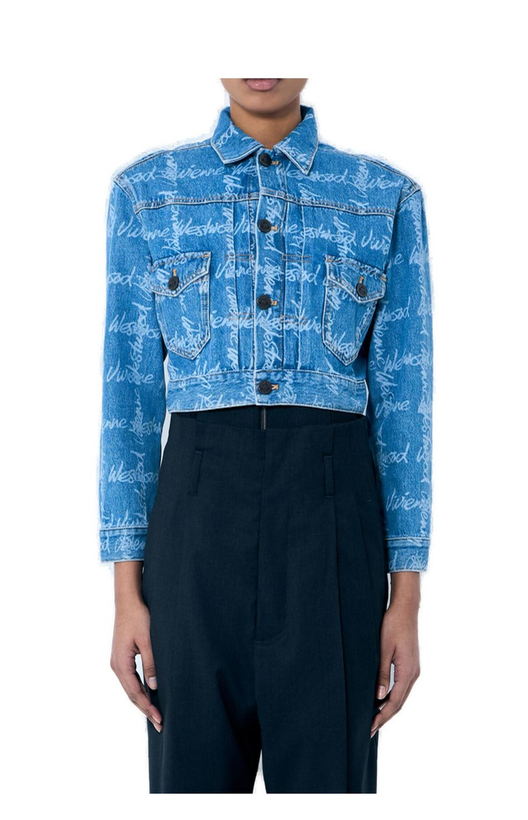 Vivienne Westwood Marlene Cropped Denim Jacket – Cettire