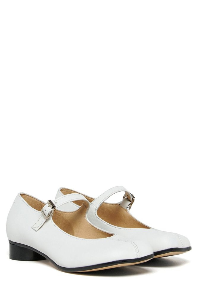 MM6 Maison Margiela Kids 버클 메리 제인 슈즈