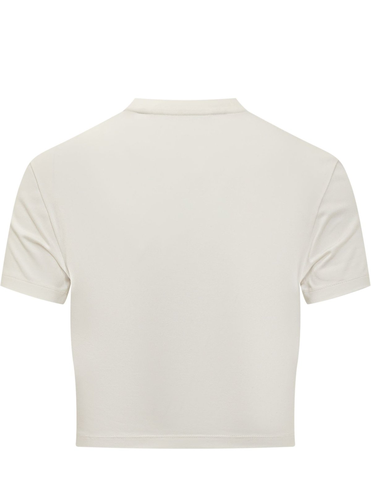 Palm Angels Logo Embroidered Cropped T-Shirt