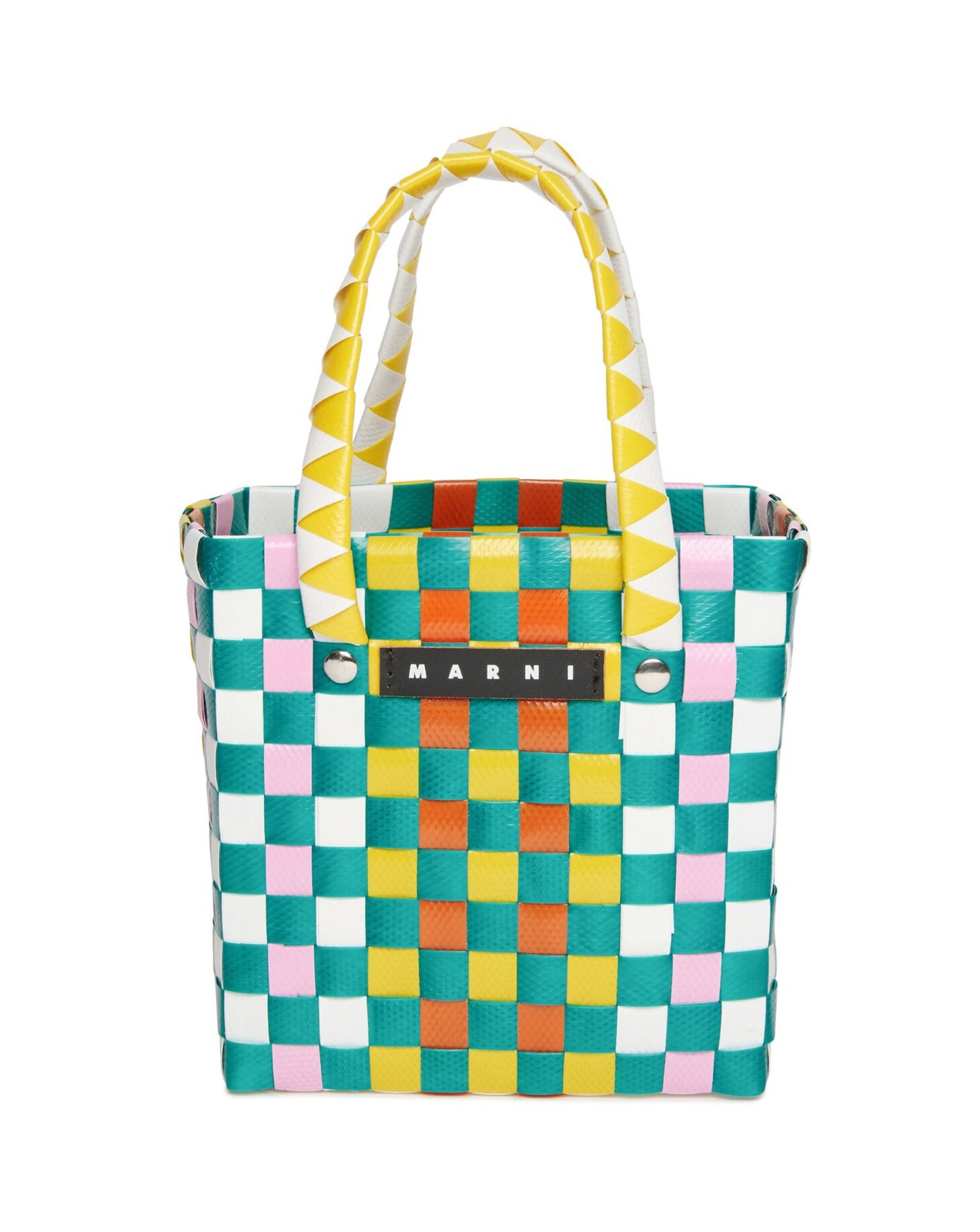 Marni Kids Market Criss-Cross Logo Patch Shoulder Bag