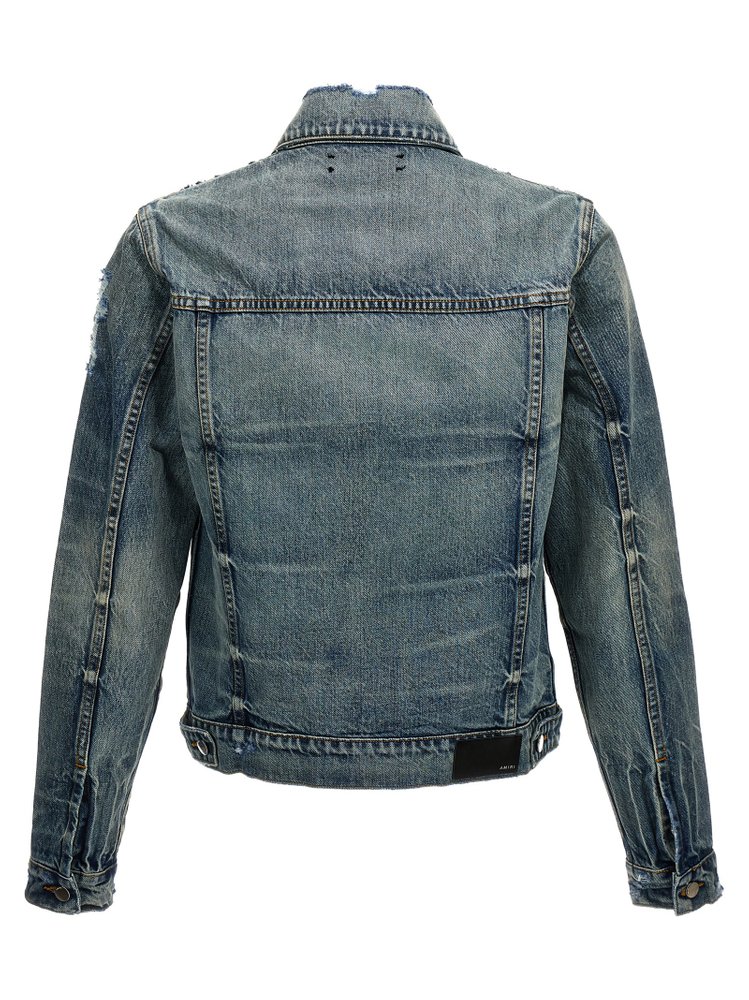 Amiri Distressed Ma Trucker Jacket – Cettire