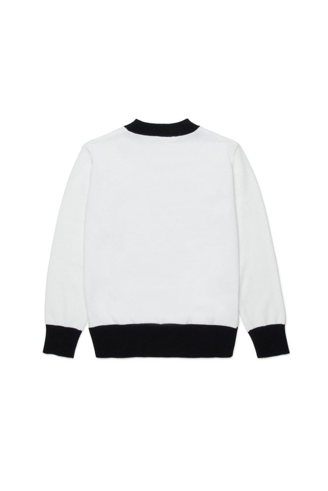Marni Kids 로고 인타르시아 니트 점퍼