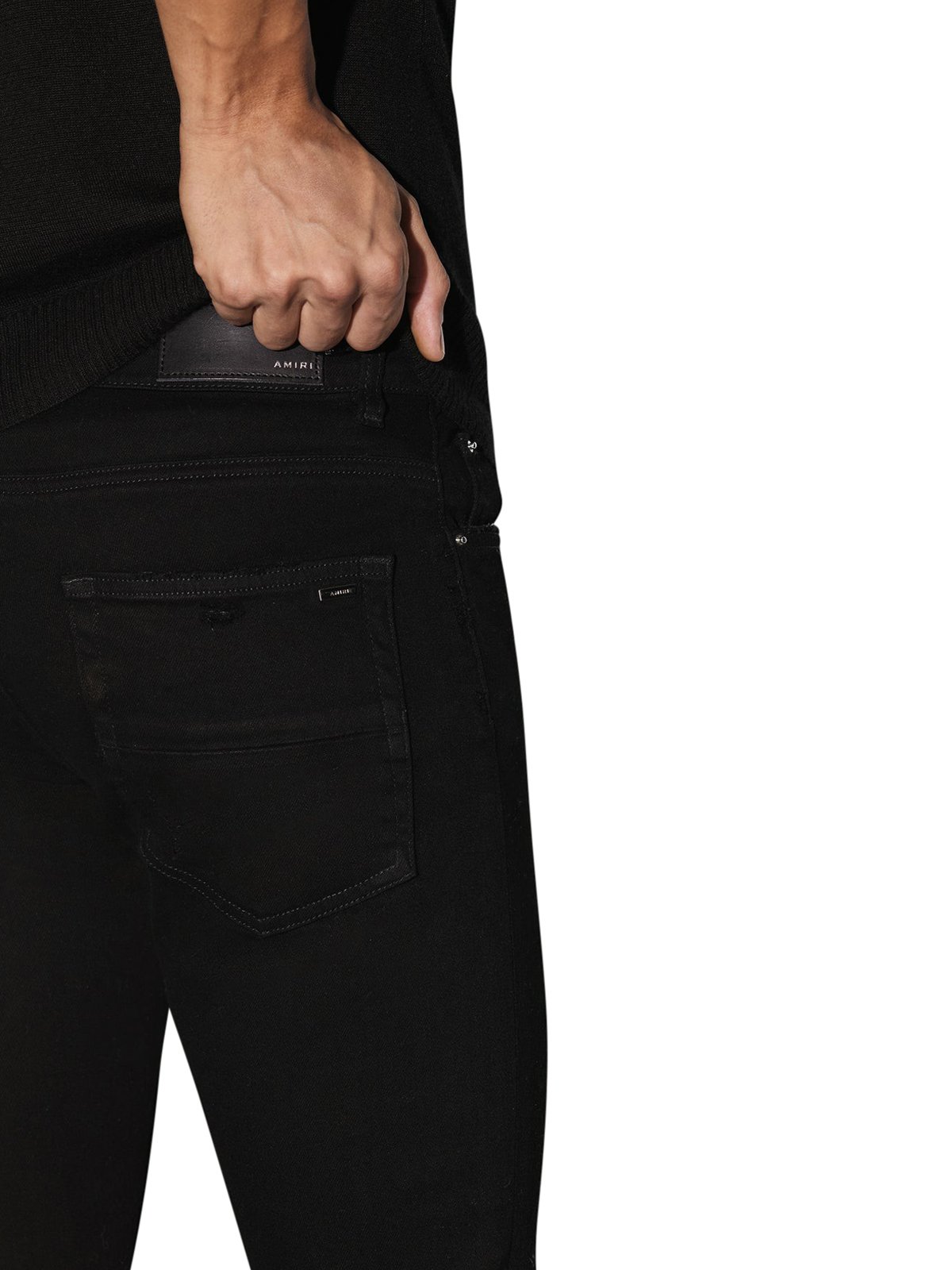 Amiri Mx1 Distressed Tapered Leg Jeans
