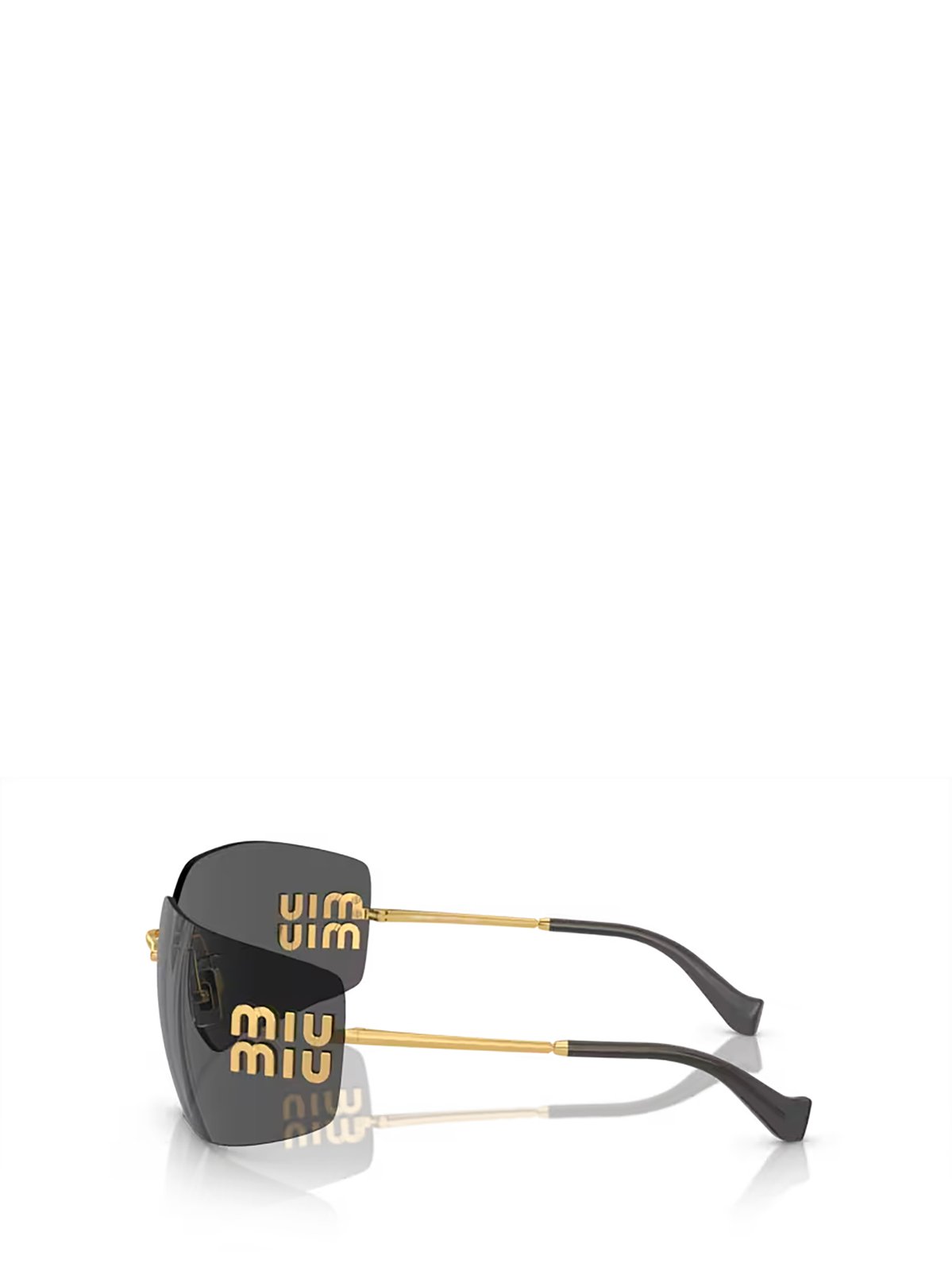 Miu Miu Eyewear Logo-Plaque Oversize-Frameless Sunglasses