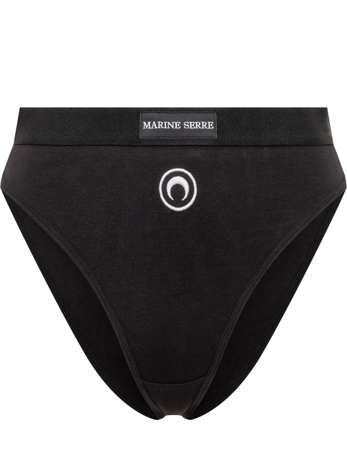 Marine Serre Moon Logo Stretched Jersey High-Waist Briefs