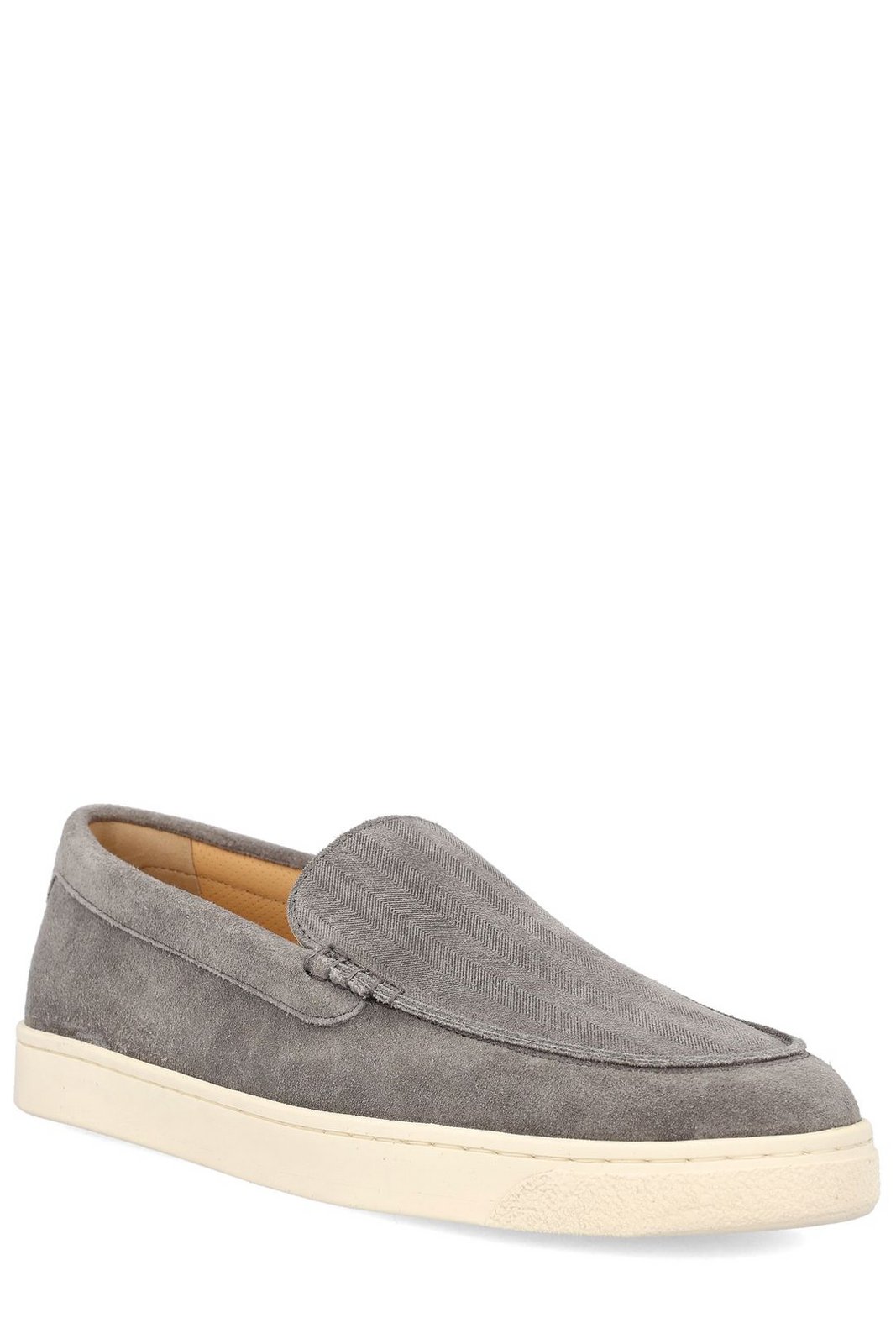 Brunello Cucinelli Round Toe Slip-On Loafers