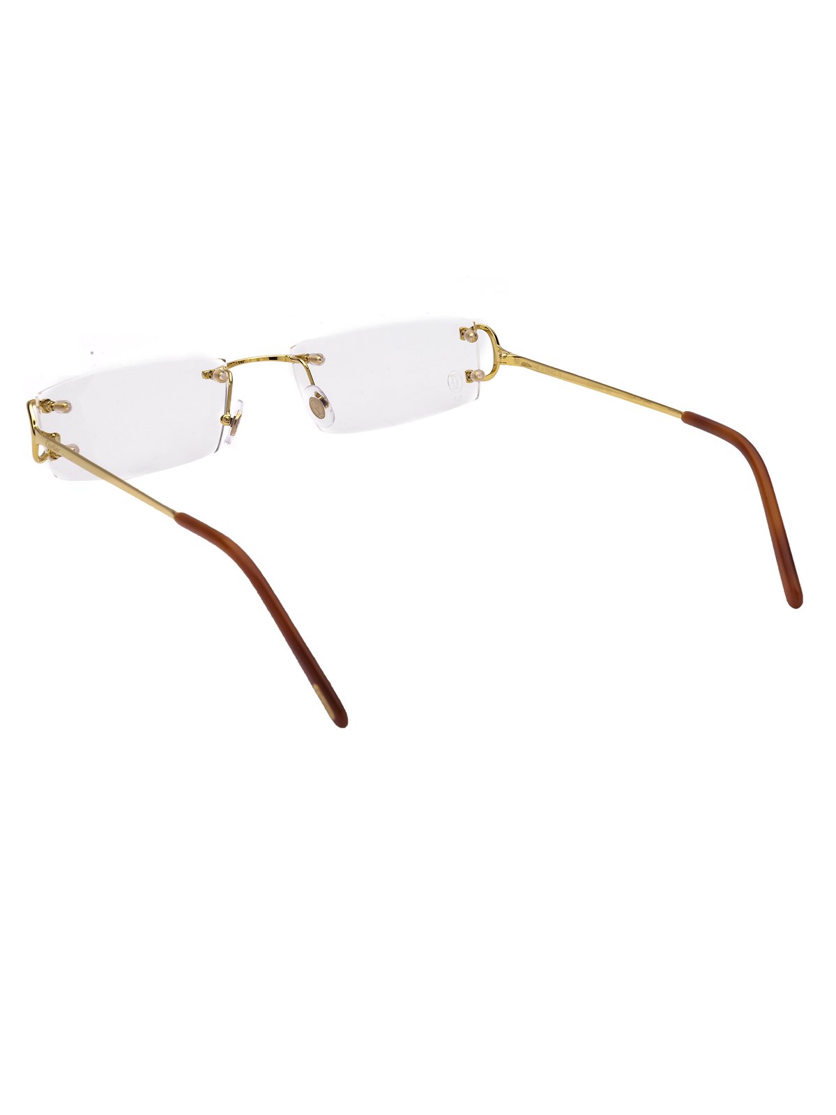 Cartier Rimless Rectangular Frame Glasses