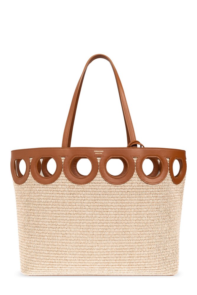 極美品✨フェラガモ ガンチーニ トートバッグ スエード×パイソン マルチポケット 極美品✨フェラガモ ガンチーニ トートバッグ スエード×パイソン