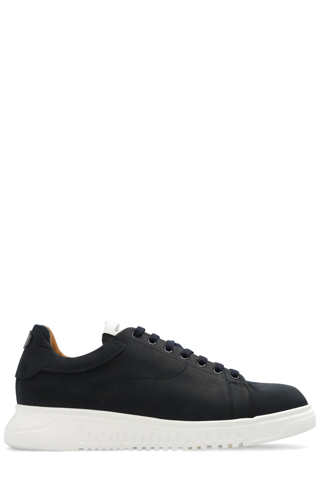 Emporio Armani Logo Plaque Low-Top Sneakers – Cettire