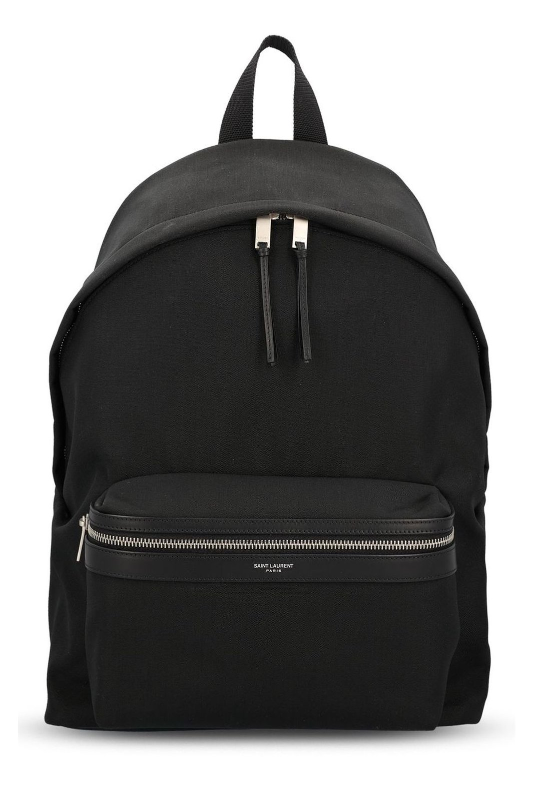 Saint Laurent Logo Stamp Zip-Up Backpack
