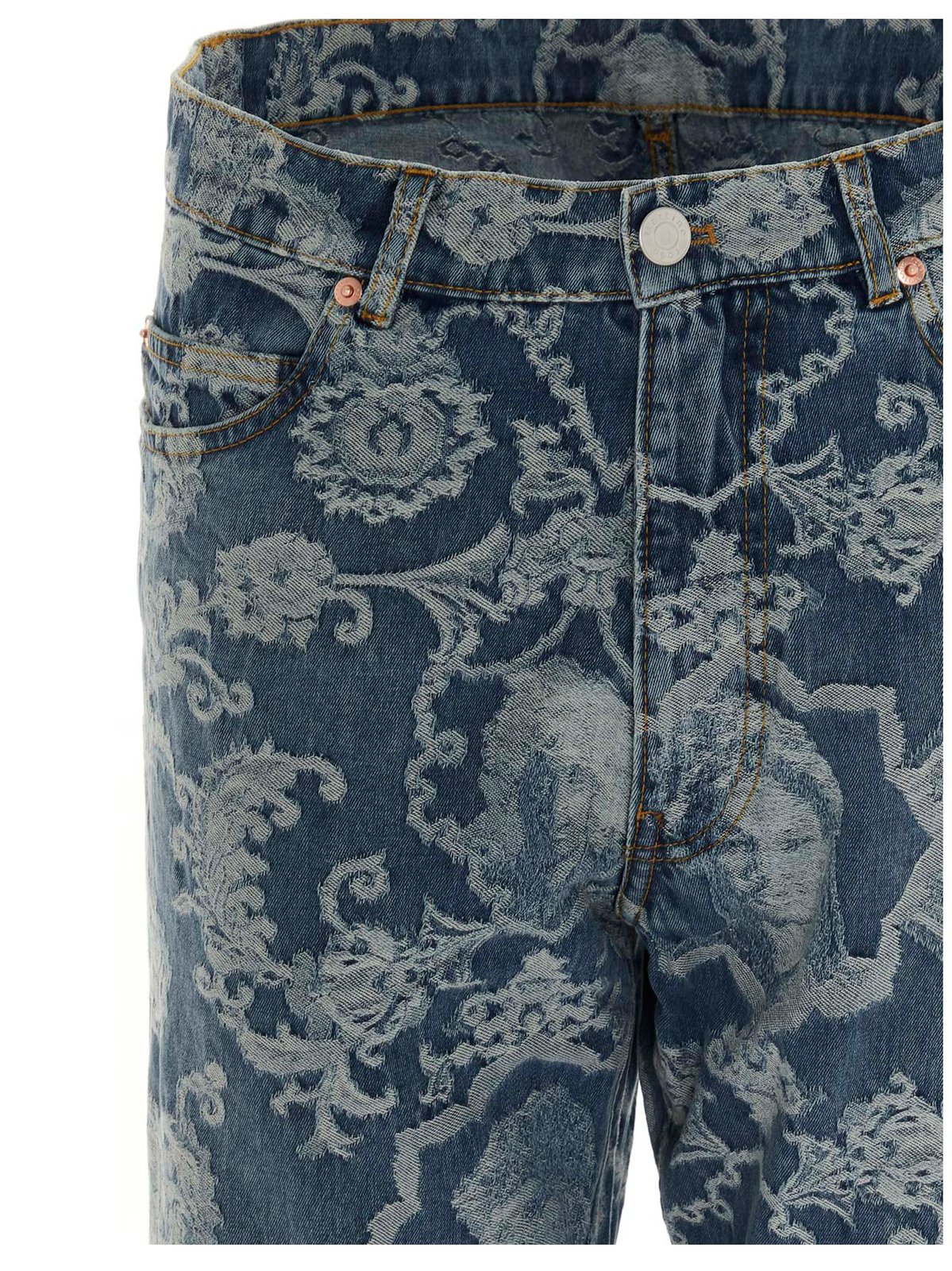 Martine Rose Jacquard Print Straight Leg Jeans – Cettire
