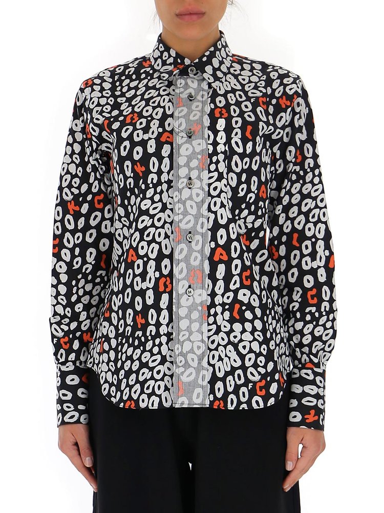 Comme des Garçons Leopard Printed Long-Sleeved Shirt – Cettire