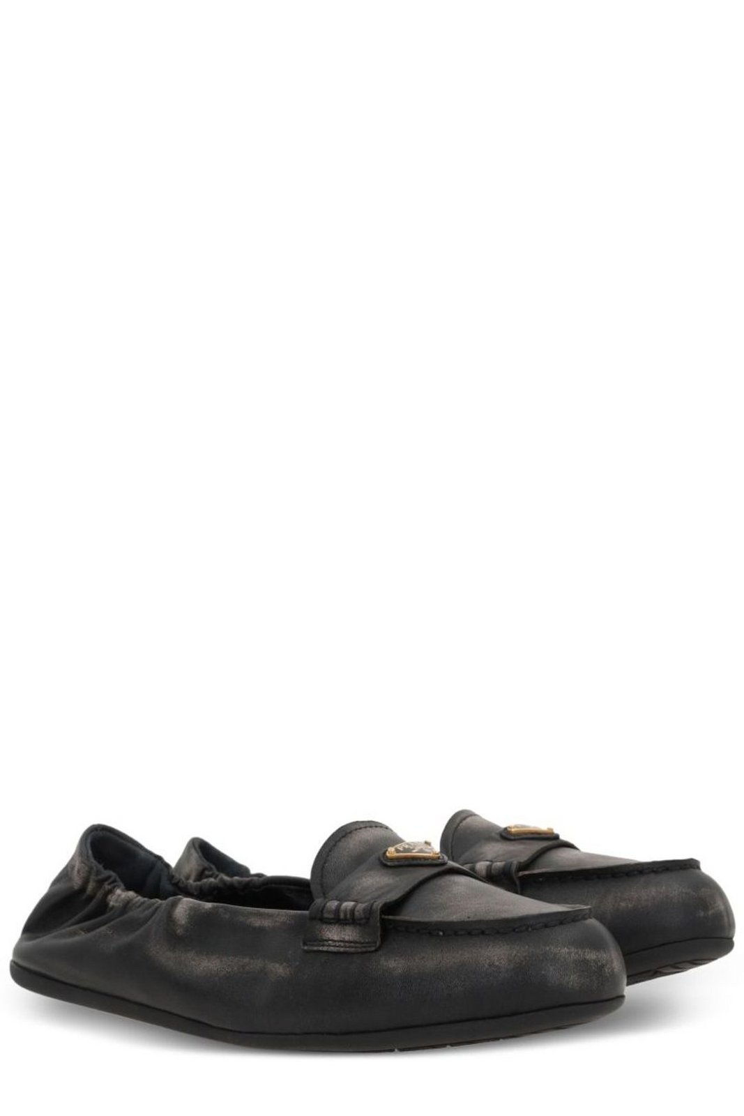 Prada Triangle-Logo Loafers