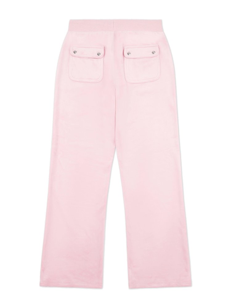 Juicy Couture Kids 드로우스트링 벨벳 바지