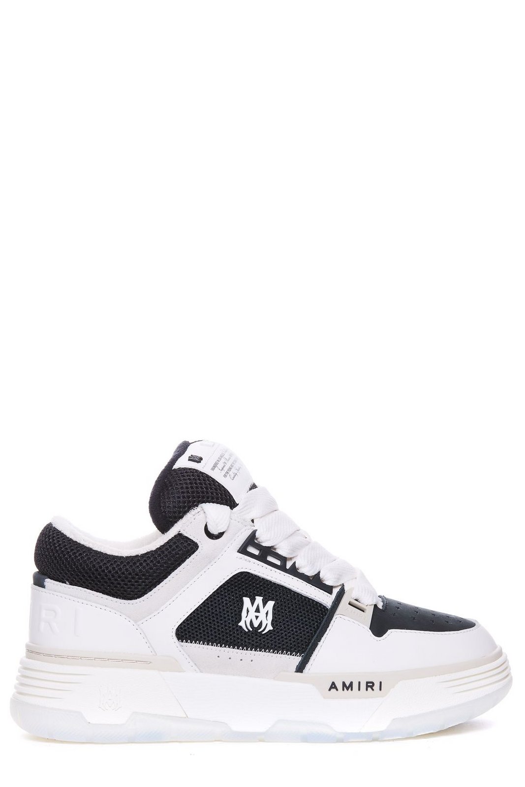 Amiri Round Toe Lace-Up Sneakers