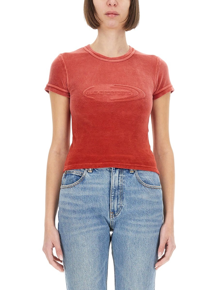 Alexander Wang Logo Detailed Crewneck T-Shirt