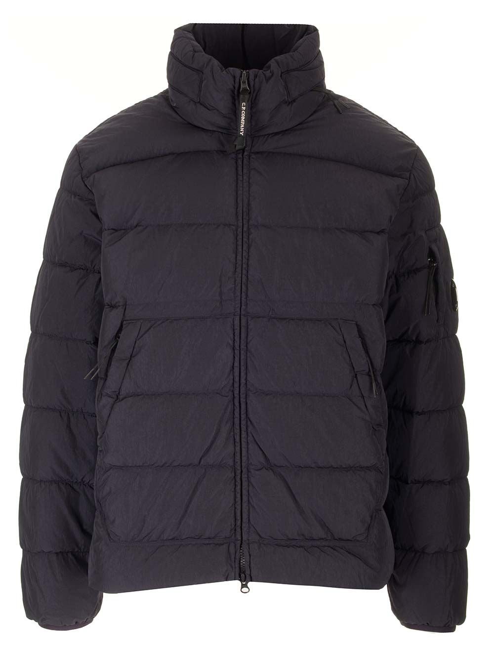C.P. Company Lens-Detailed Zipped Down Jacket