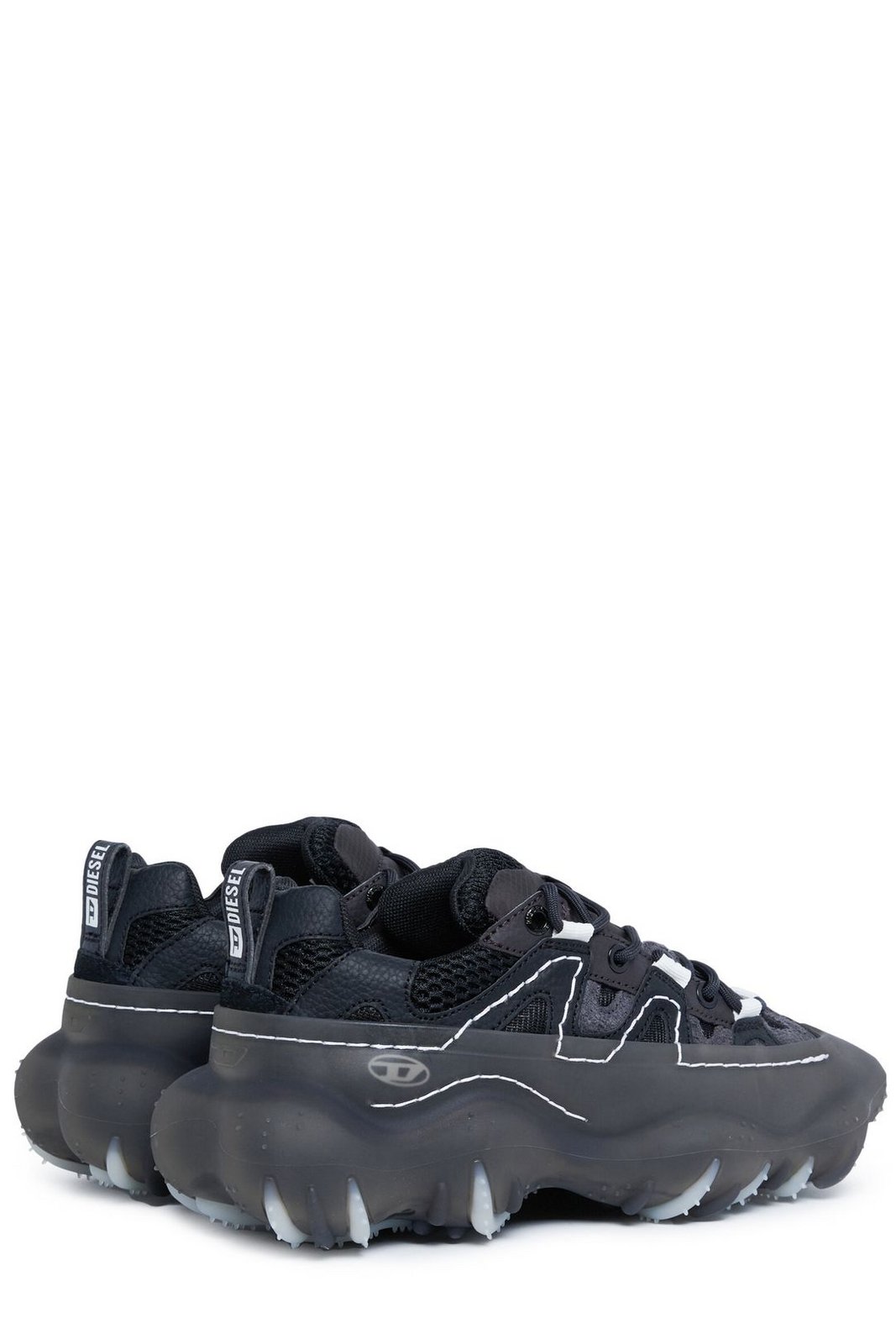 Diesel Kids S-Prototype Round Toe Lace-Up Sneakers