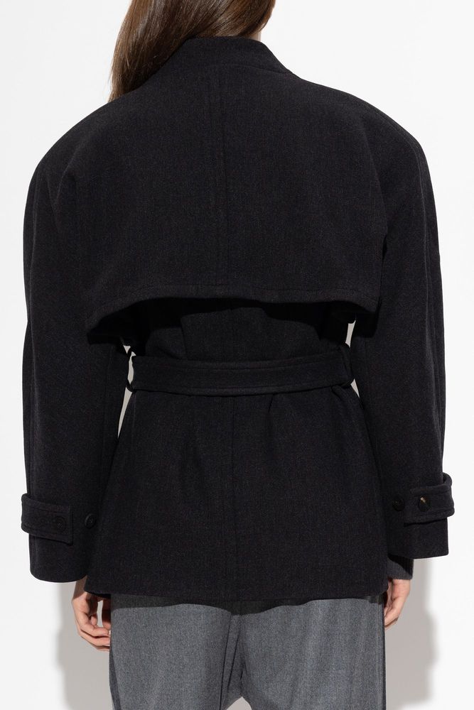 JACQUEMUS 볼레로 타이 웨이스트 숏 피코트