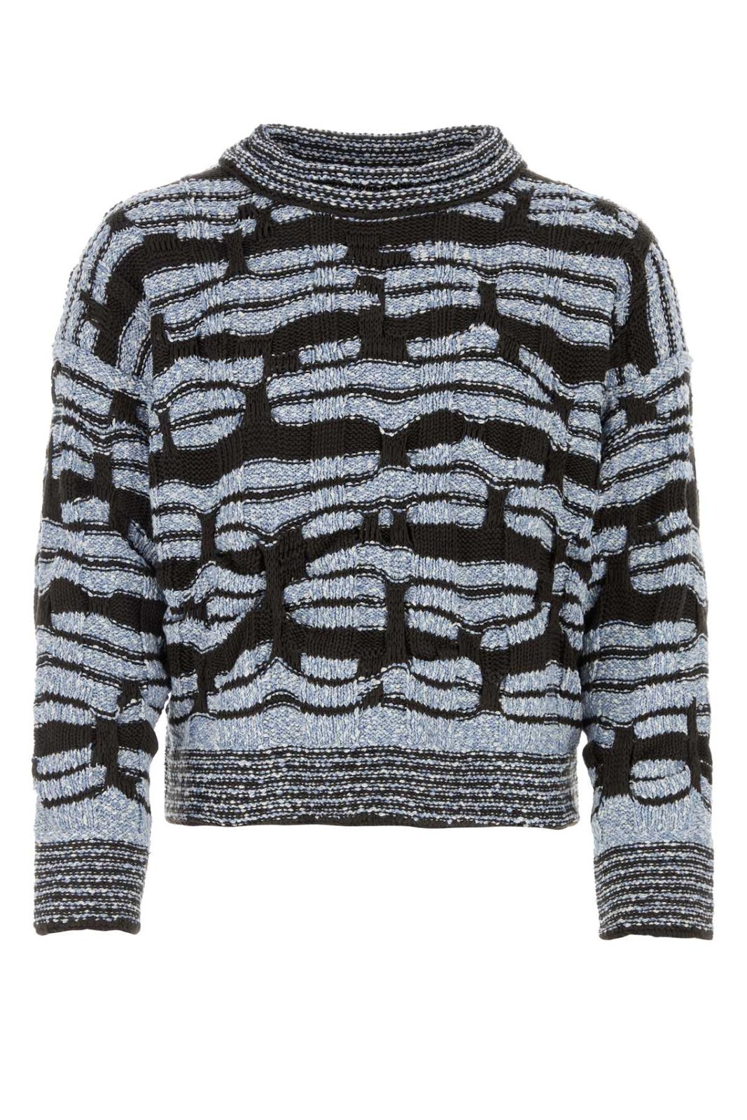 Bottega Veneta All-Over Patterned Round Neck Sweater – Cettire