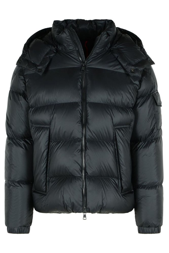 Moncler Logo Patch Hooded Puffer Jacket – Cettire