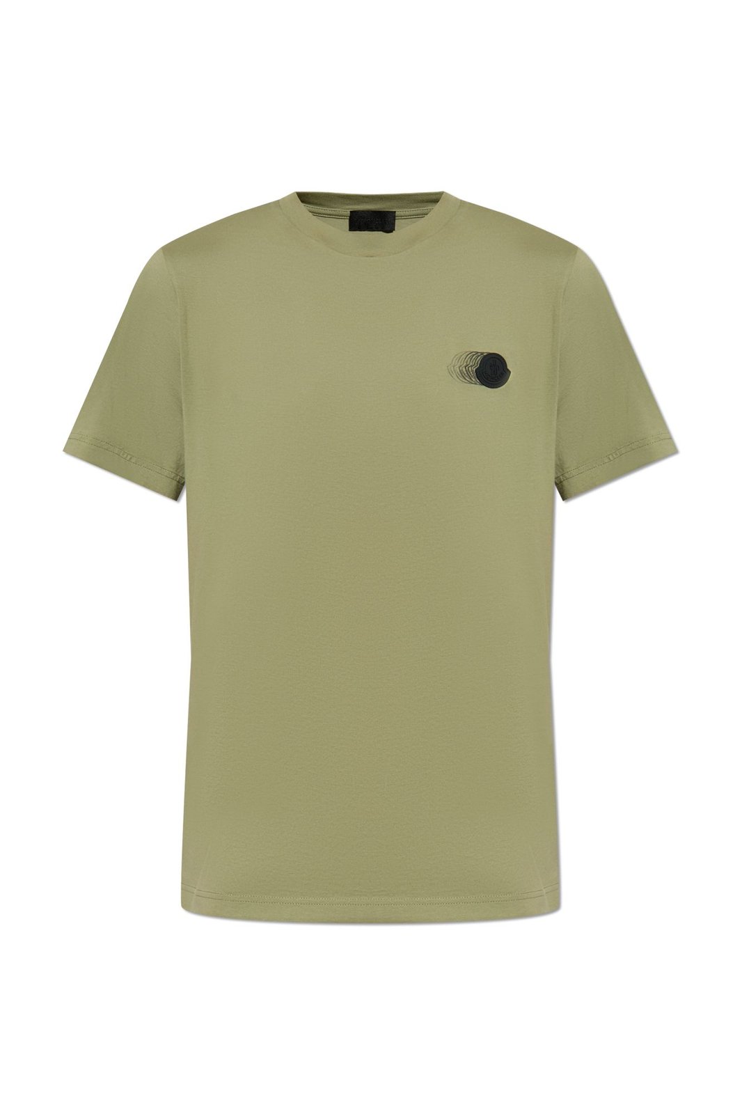 Moncler Faded Logo Motif Crewneck T-Shirt