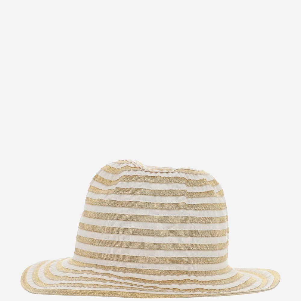 GREVI Italy Striped Bucket Hat Retro Riviera Chic Euro Coastal GREVI ITALY STRIPED Bucket Hat Retro Riviera Chic Euro  main image 3