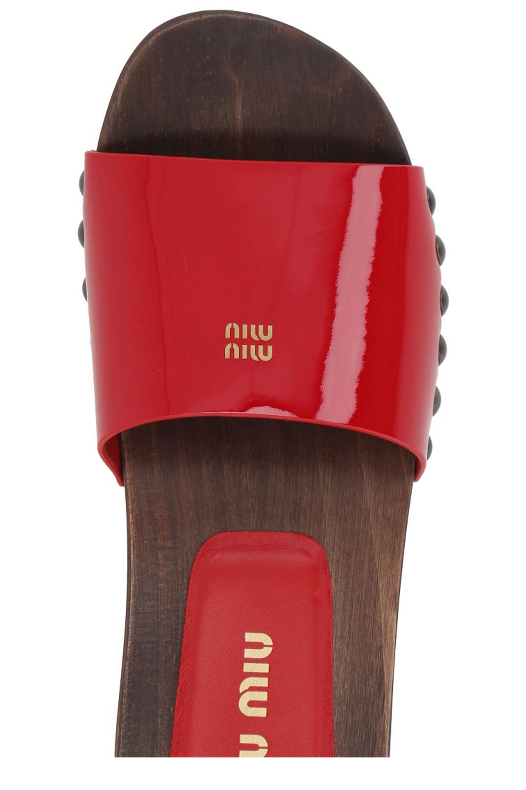 miu miu ロゴプリント スパッツ 38 Shop Miu Miu Logo-Printed Slides on Sale at BeyondStyle