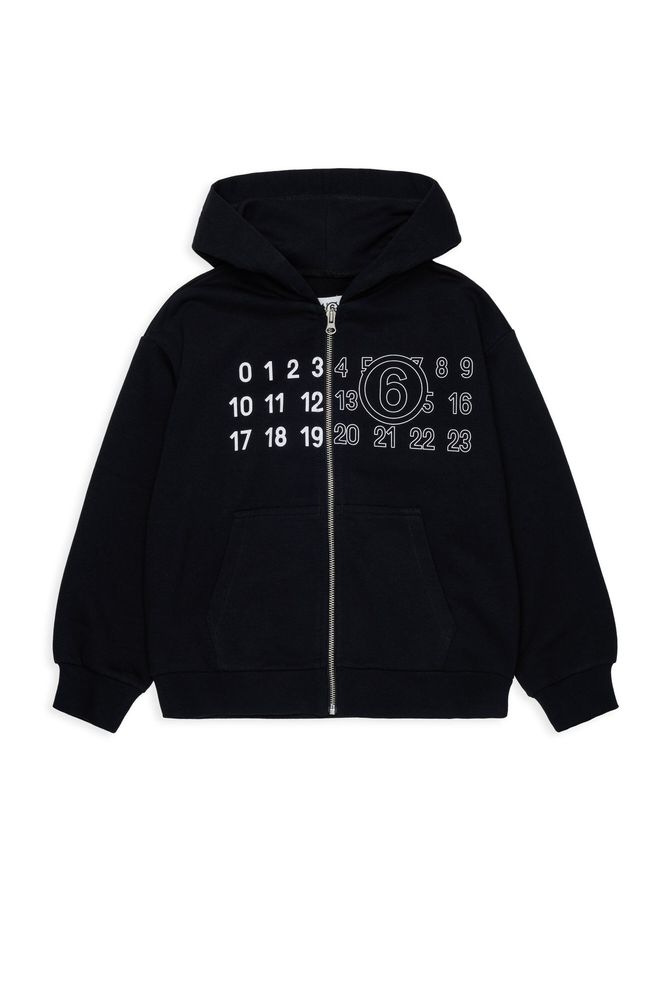 MM6 Maison Margiela Kids 로고 집 후드티