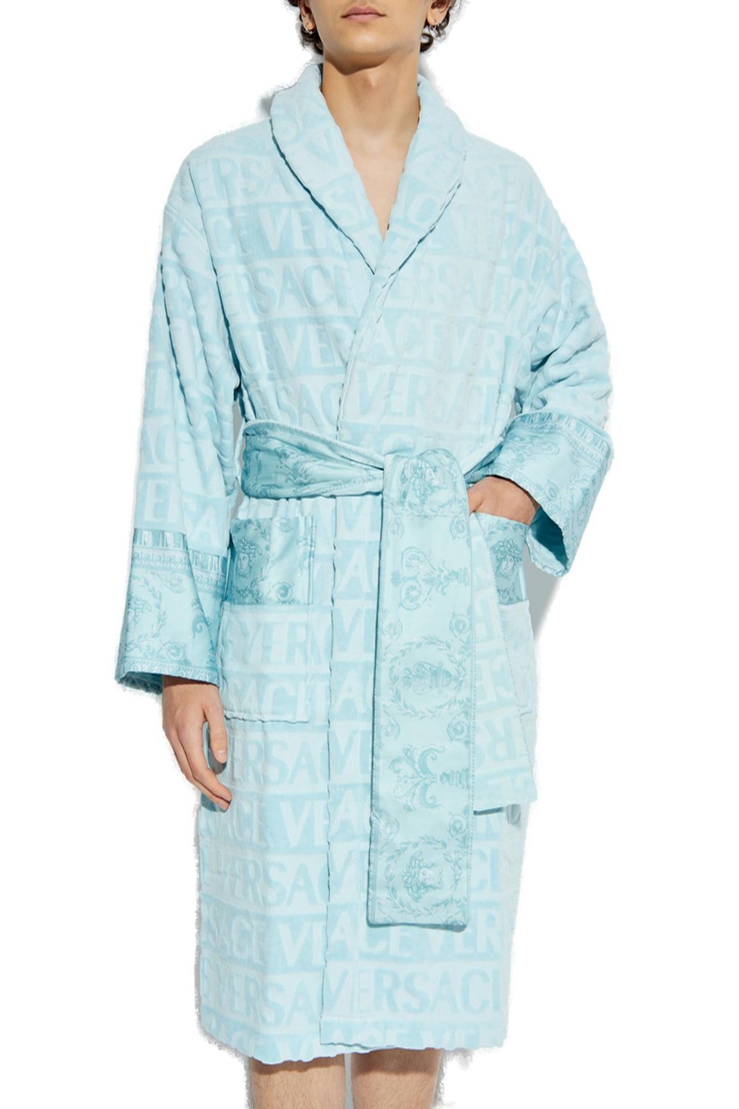 Versace I Love Baroque Belted Bathrobe