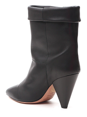 isabel marant luido leather ankle boots