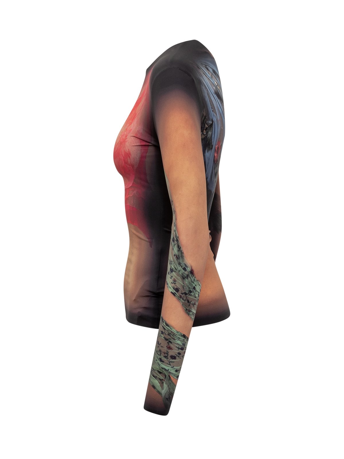 Marine Serre Graphic Printed Crewneck Top