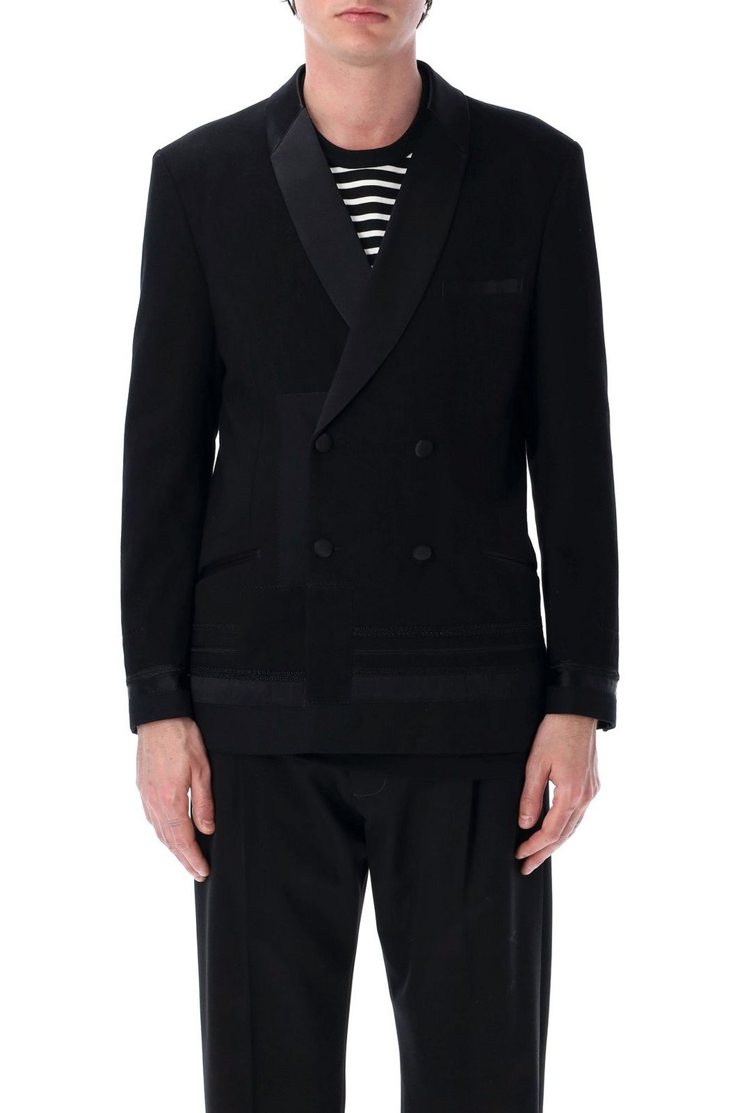 Shop Junya Watanabe Double-Breasted Tailored Blazer on Sale