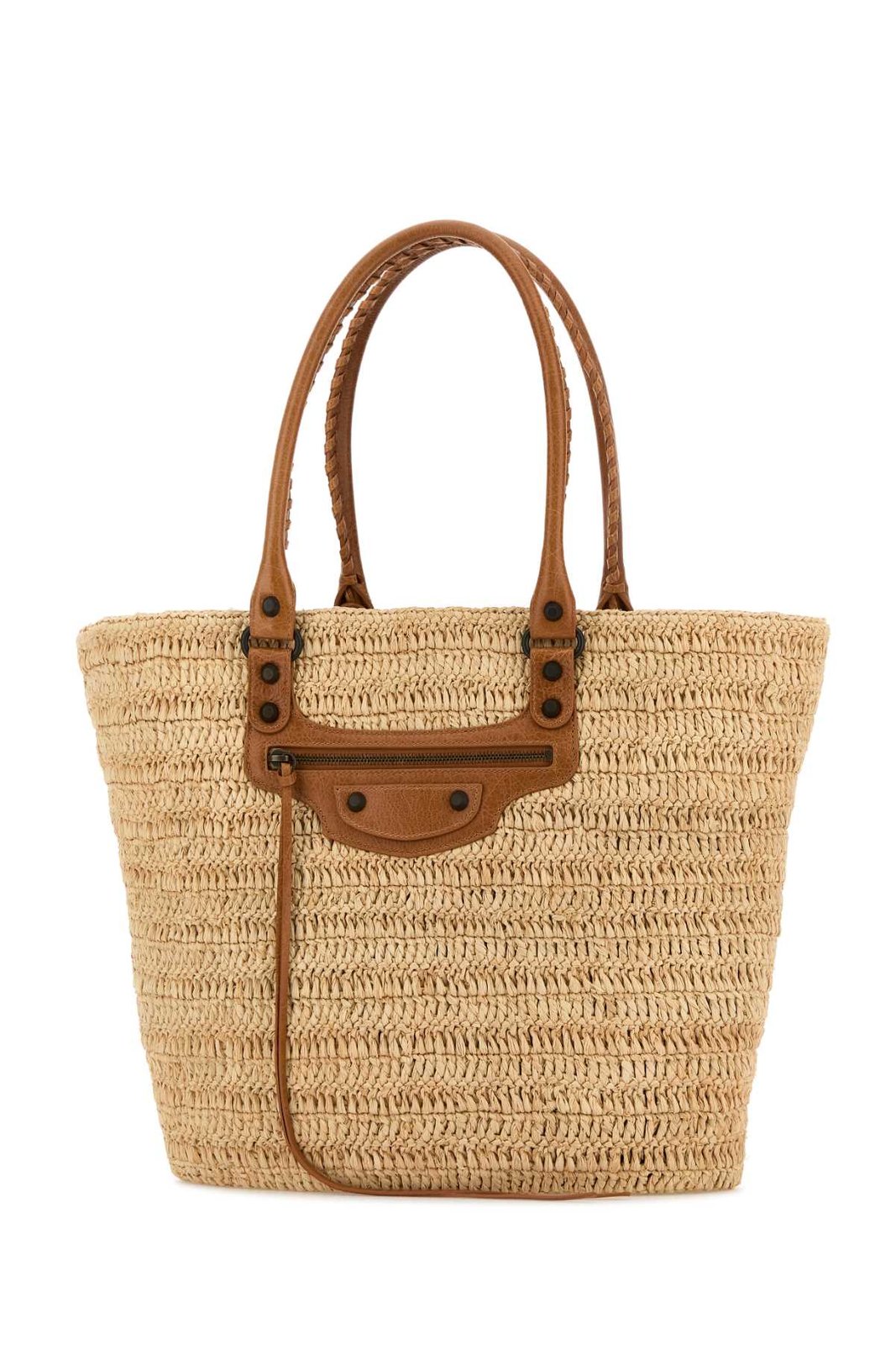 BALENCIAGA Le Cagole raffia bag cityシティ Shop Balenciaga Le City Medium Raffia Basket Bag on Sale at