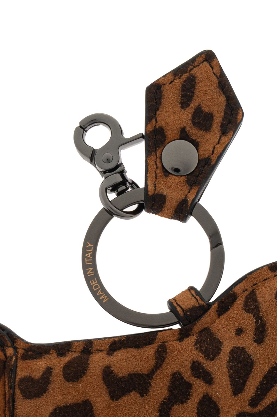 Vivienne Westwood Leopard-Printed Logo Plaque Keyring