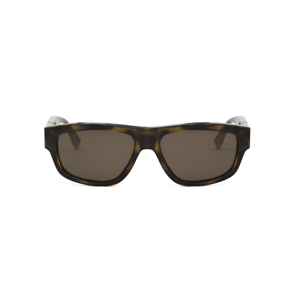 FENDI スクエアフレムサンクラス FE40157I 01A Fendi FE40132I 01A Sunglasses Men's Shiny Black/Smoke Square