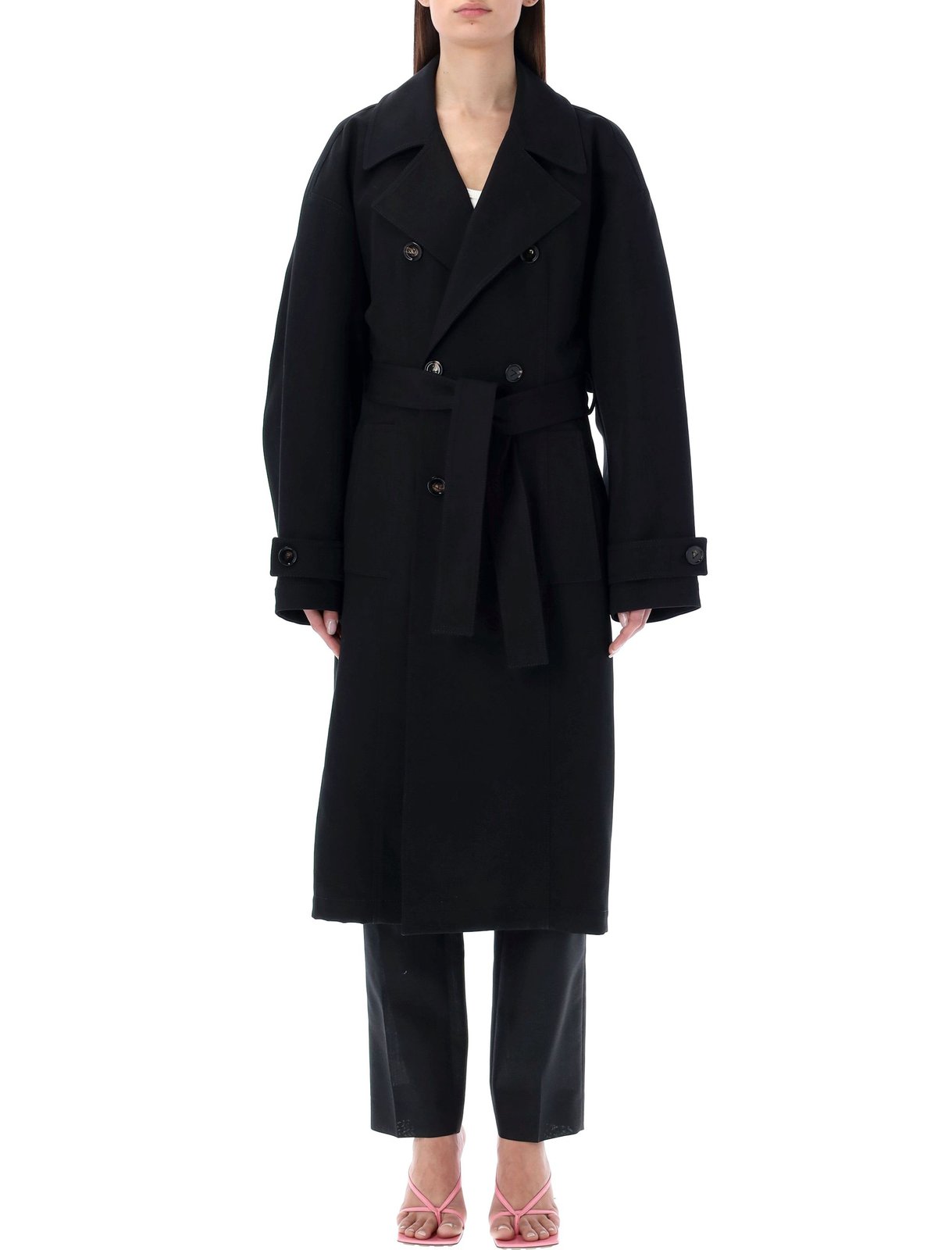 Bottega Veneta Double Breasted Trench Coat – Cettire
