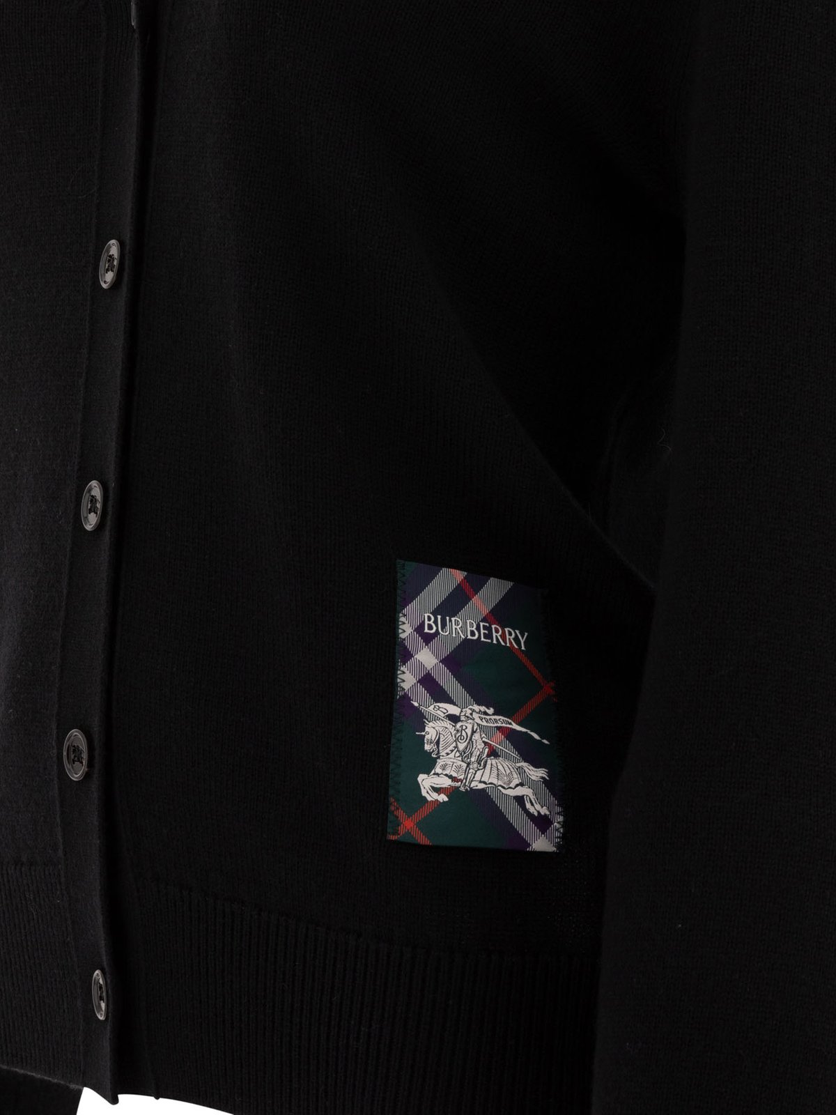 Burberry Logo Patch Knitted Cardigan – Cettire