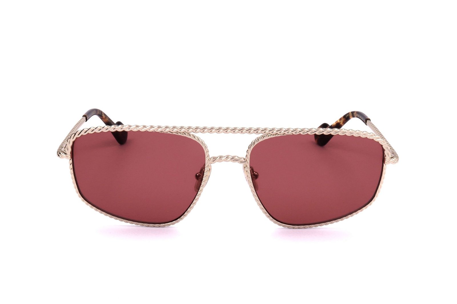 LANVIN スクエアフレムサンクラス LNV128S 770 Lanvin LNV128S 770 GOLD 58/18/140 Unisex Sunglasses